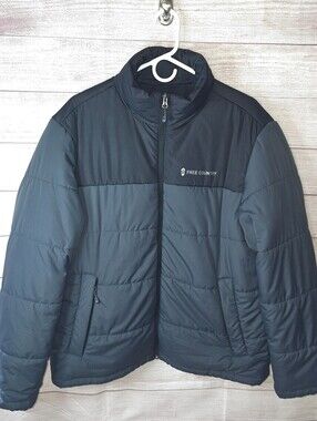 Free Country Men's Colorblock Puffer Jacket Size Large